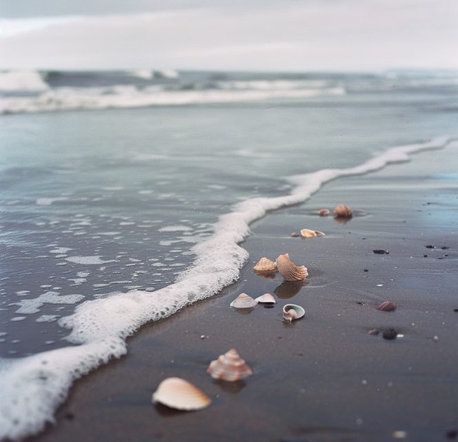 seashells near the Oregon Coast