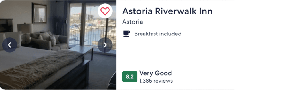 Astoria Riverwalk Inn best hotels in Astoria Oregon