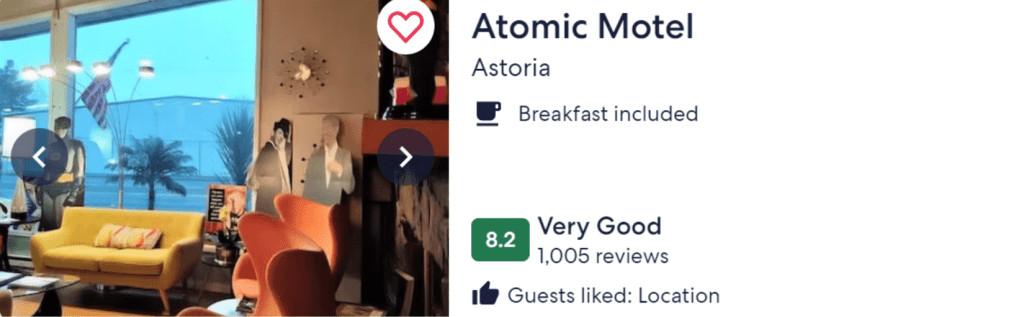 Atomic Motel best hotels in Astoria Oregon