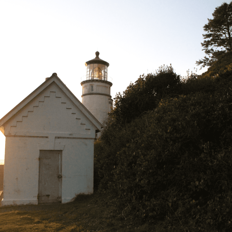 Exploring lighthouses while camping on the Oregon Coast