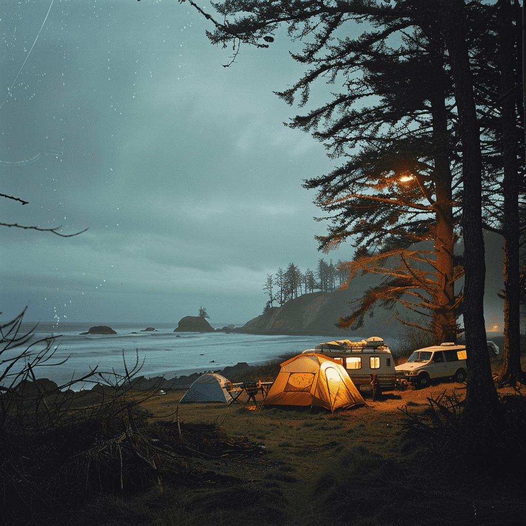 Camping at the Oregon Coast