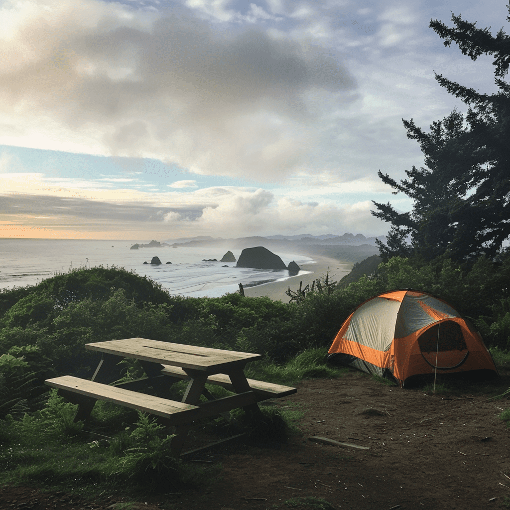 Beach Camping at the Oregon Coast