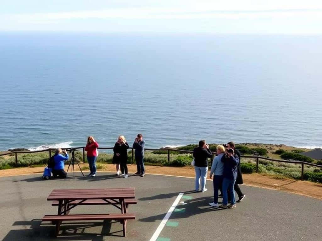 Boiler Bay State Scenic Viewpoint during Oregon coast whale watching season
