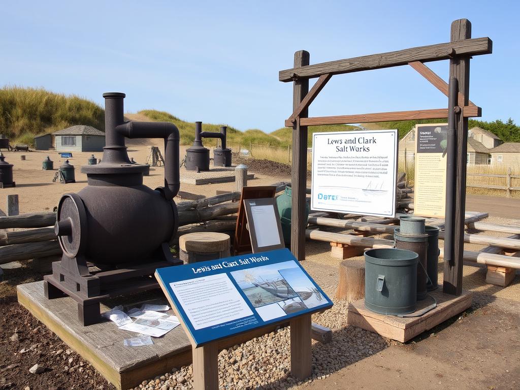 Lewis and Clark Salt Works historical site in Seaside