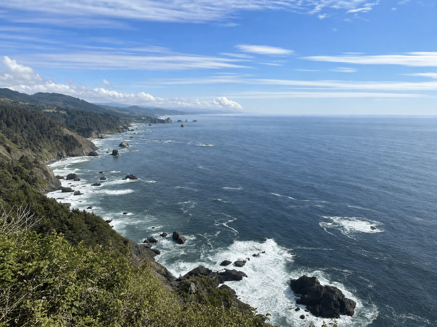 Ocean panorama from Tillamook Head overlook