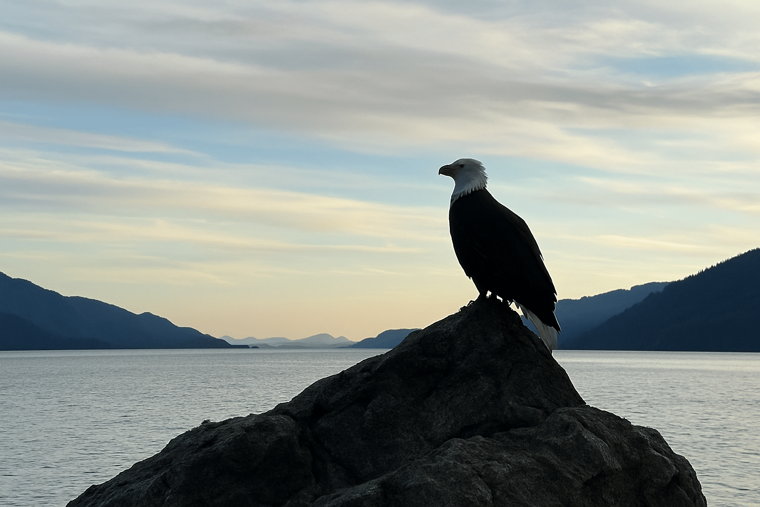 Bald eagle in Southeast Alaska.