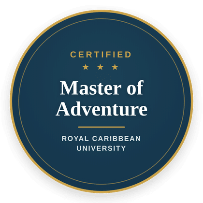 Certified Master of Adventure, Royal Caribbean University