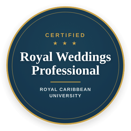Certified Royal Weddings Professional, Royal Caribbean University