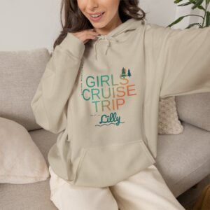 Girls Cruise Trip Hoodie – Personalized Name Cruise Pullover 2027