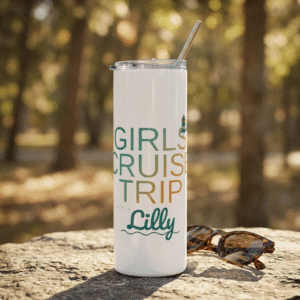Girls Cruise Trip Tumbler – Personalized 20oz Name Cruise Cup 2027