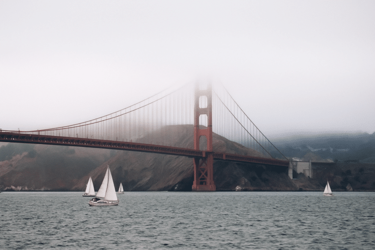 Golden Gate Bridge in fog