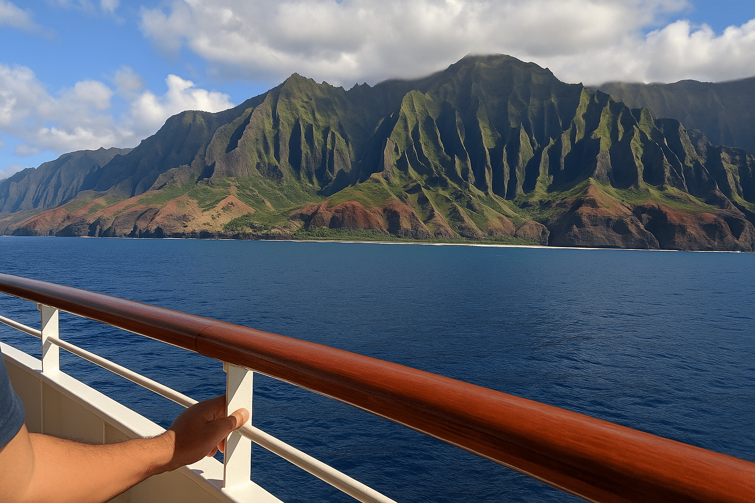 Na Pali Coast views from a Hawaii cruise.