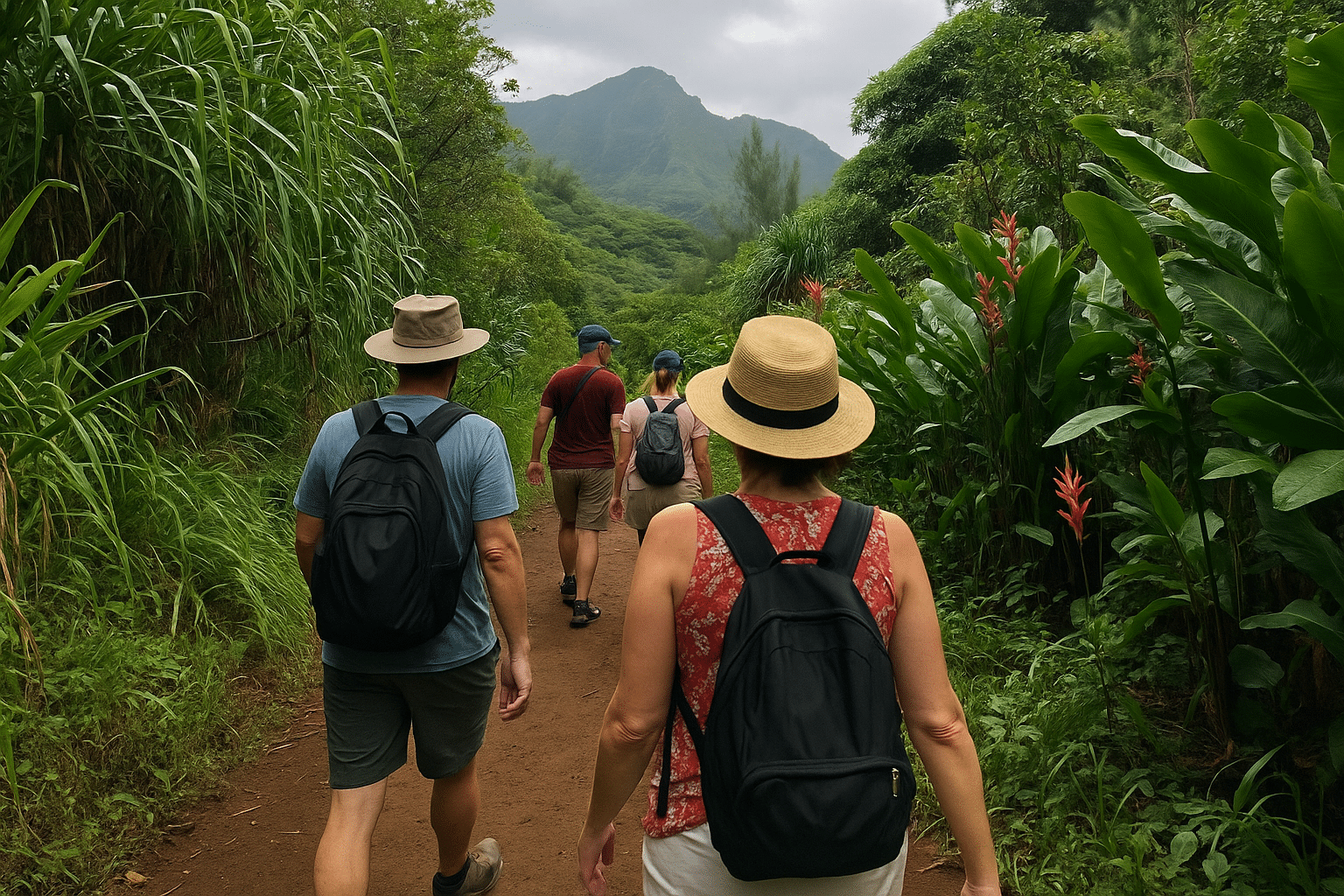 Adventure in Kauai during a cruise in Hawaii.