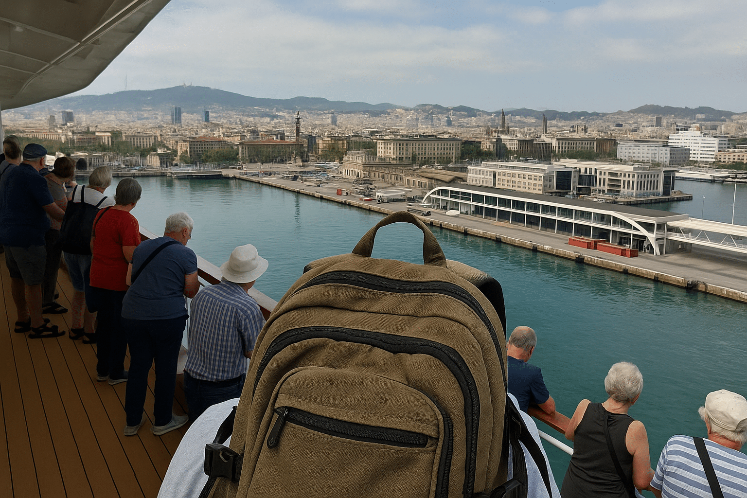 Cruise passengers ready for port excursions