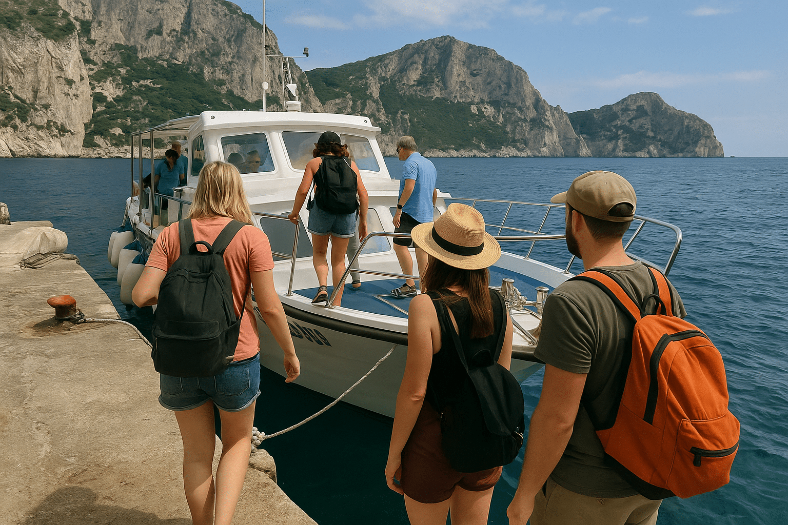 Excursion boat ready to depart from Puerto Vallarta