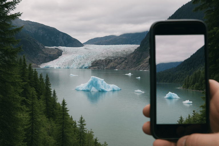 Glacier in Alaska during May