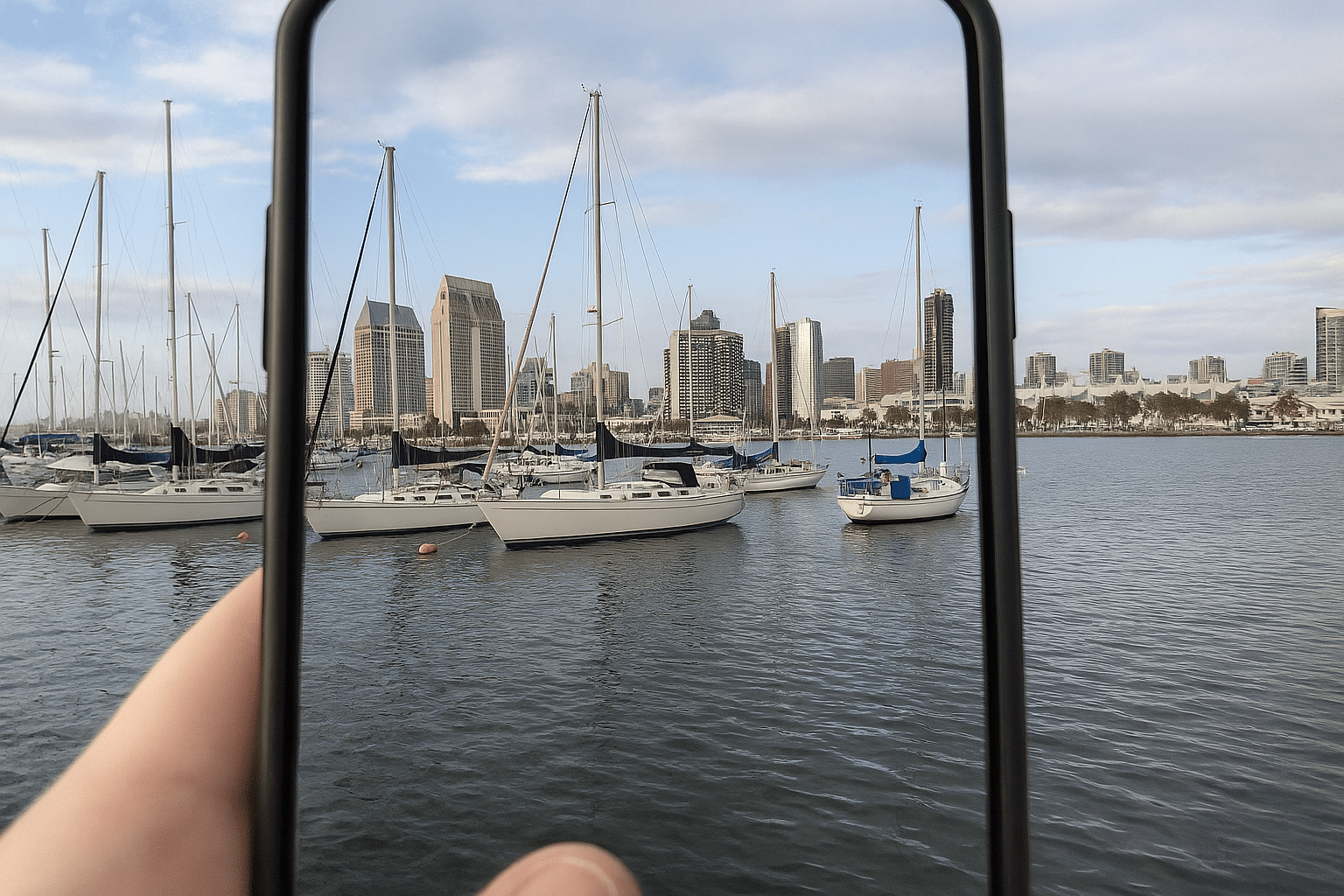 San Diego Marina with skyline