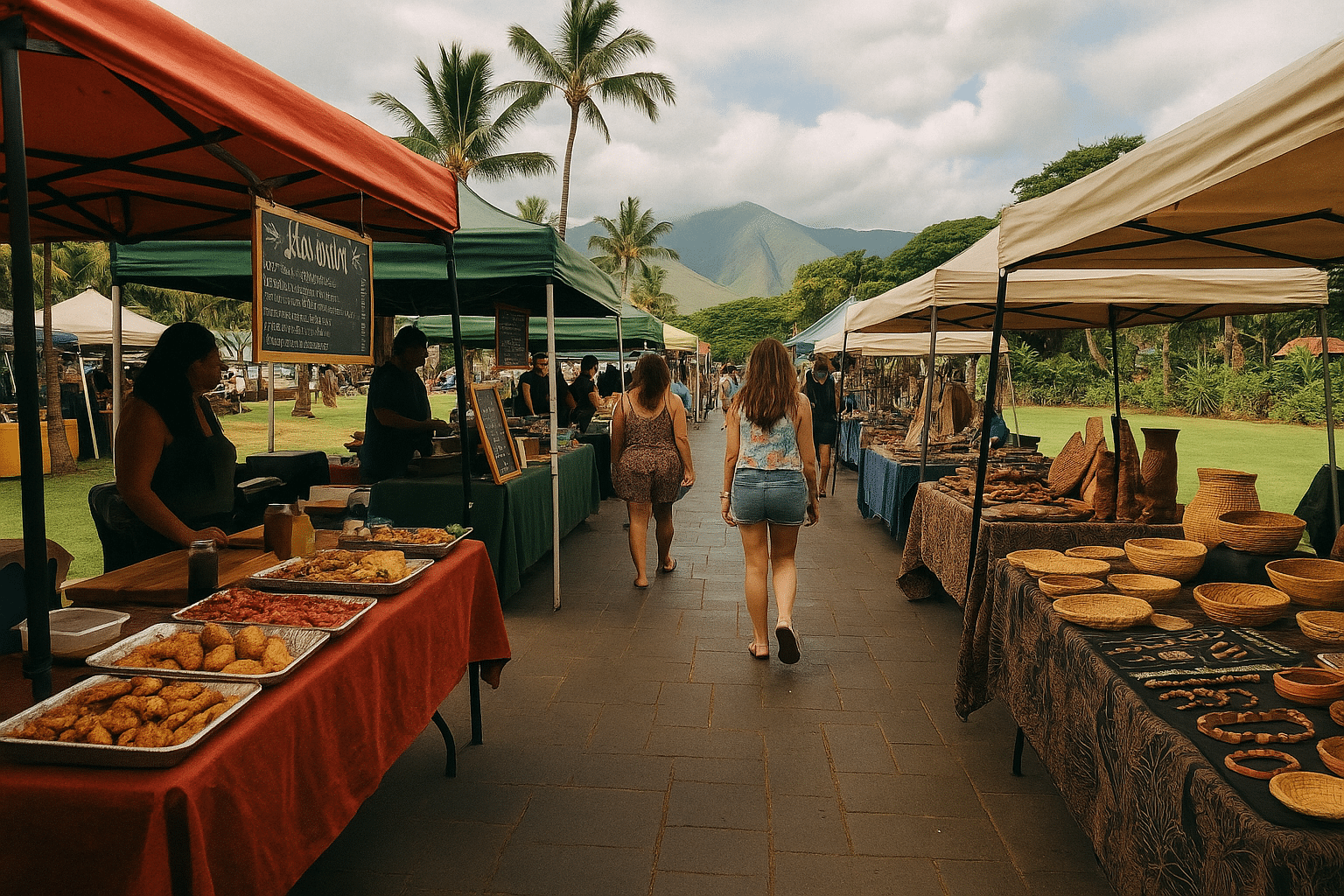 Local market in Maui