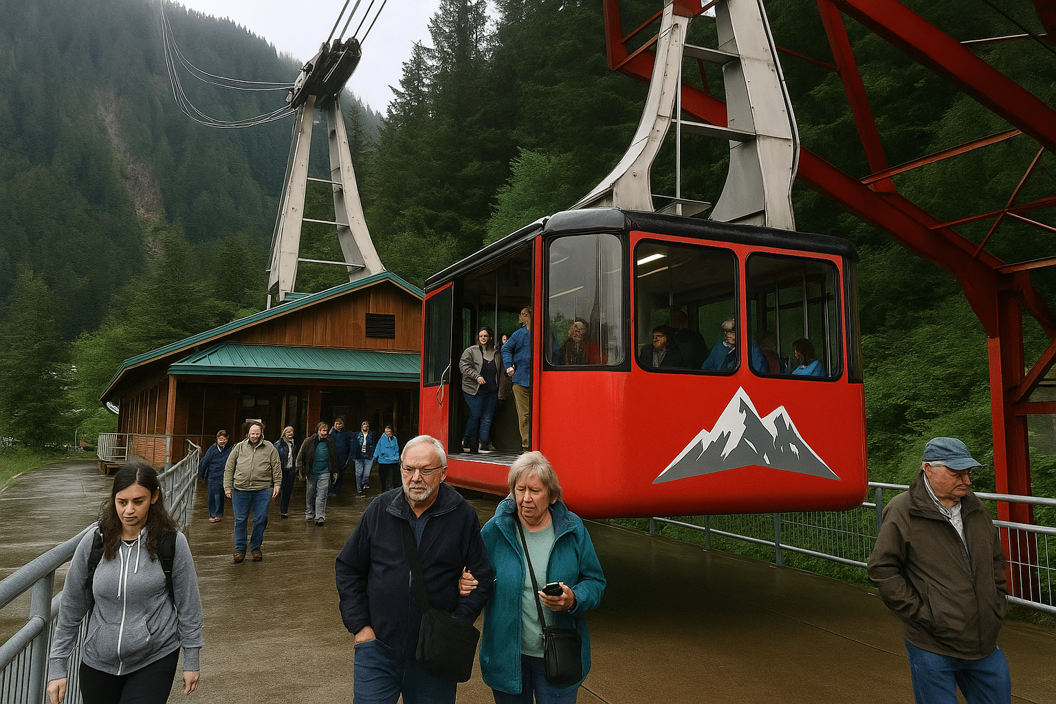 Entrance to Mount Roberts Tramway in Juneau, Alaska