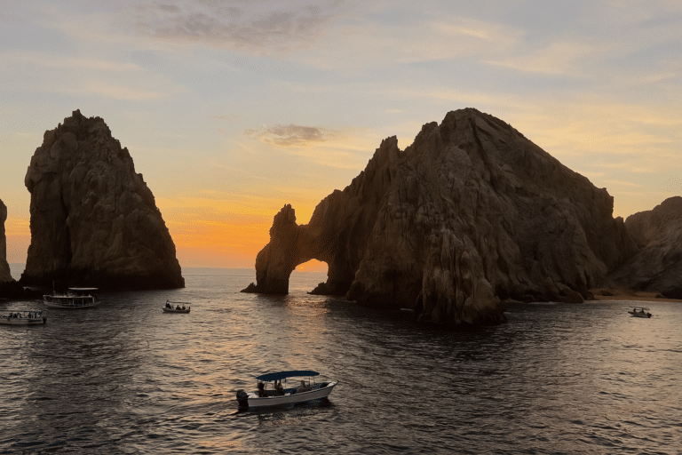 El Arco rock formation at sunset
