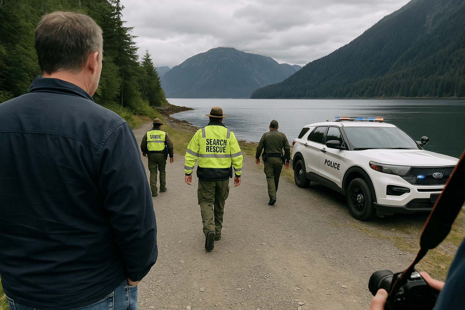 Search operation by local authorities in Juneau, Alaska