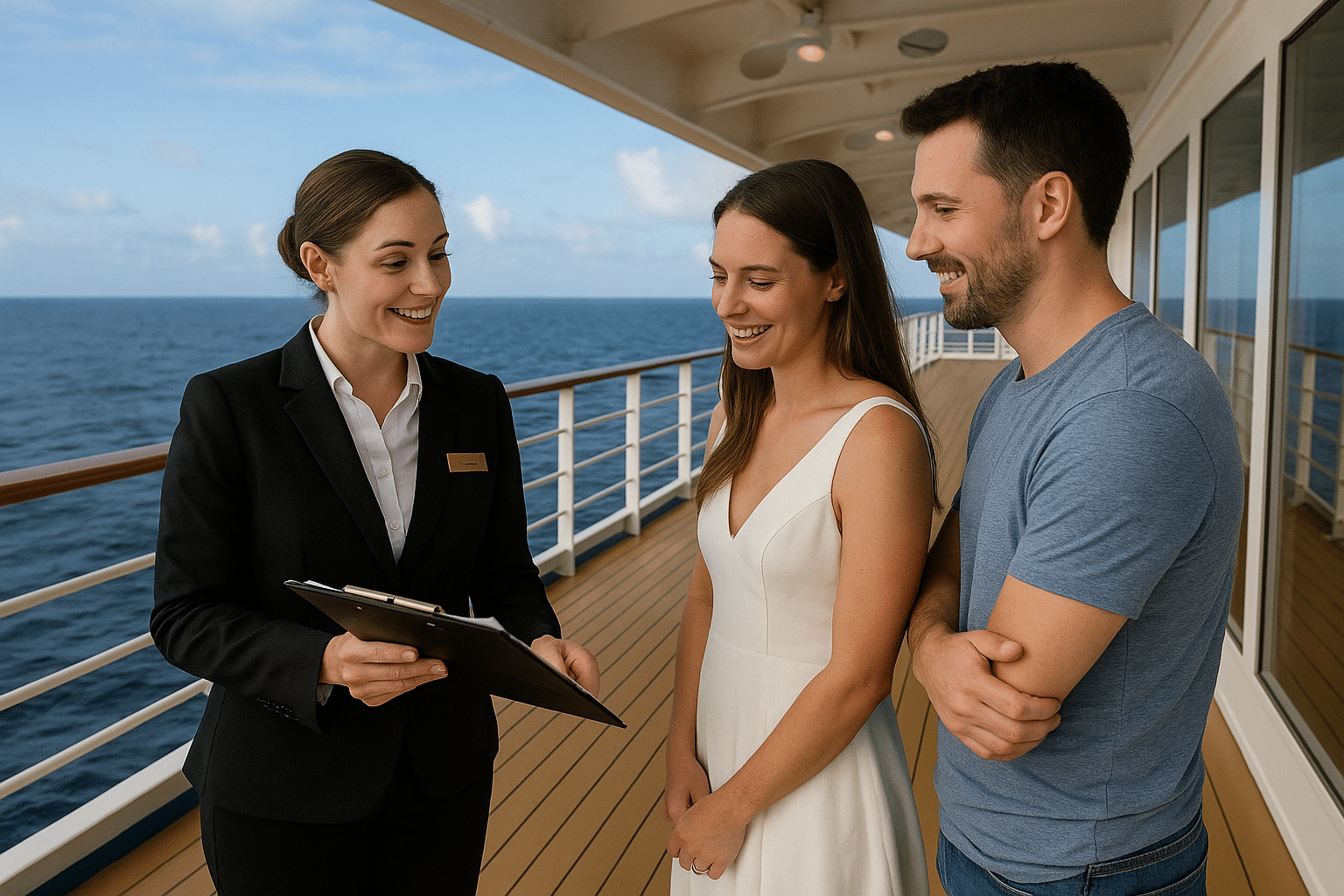 Planning a cruise ship wedding with a coordinator.