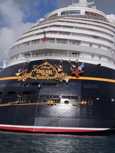 The Disney Dream docked in Nassau